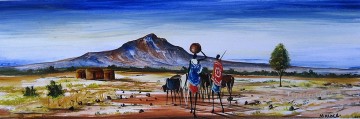 African Painting - Long Haul from Africa